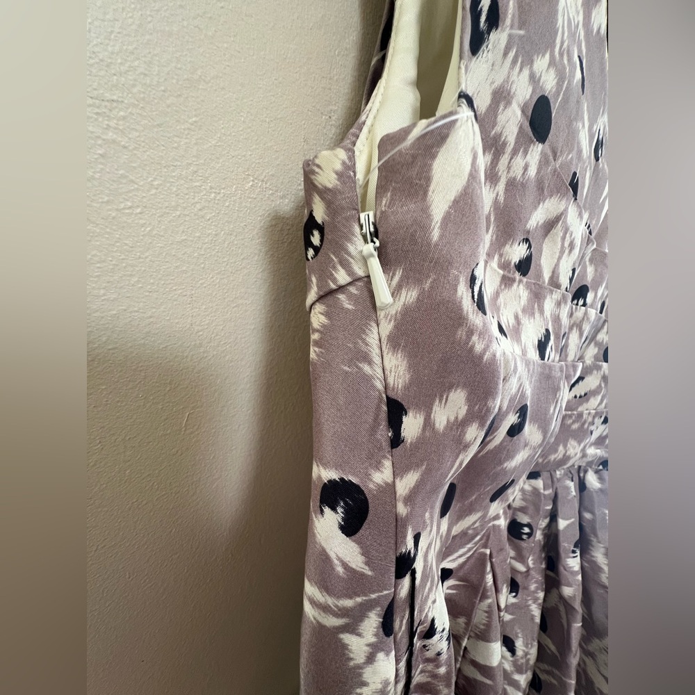 One Shoulder Sundress w/ cute black velvet bow - Picture 8 of 9